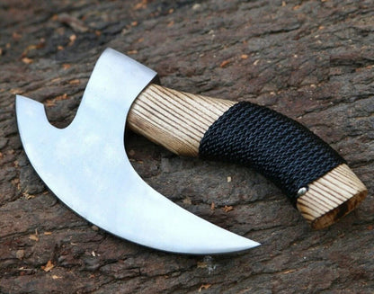 Premium Style Pizza Slice Tool Viking Pizza Axe With Leather Cover