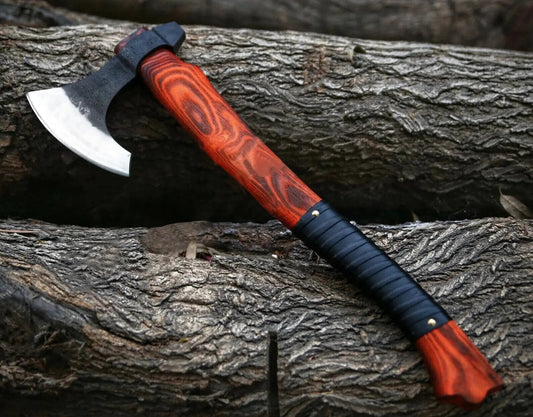 Hand-Forged High Carbon Steel Viking Axe – Traditional Battle Axe Viking_Blade_Crafts