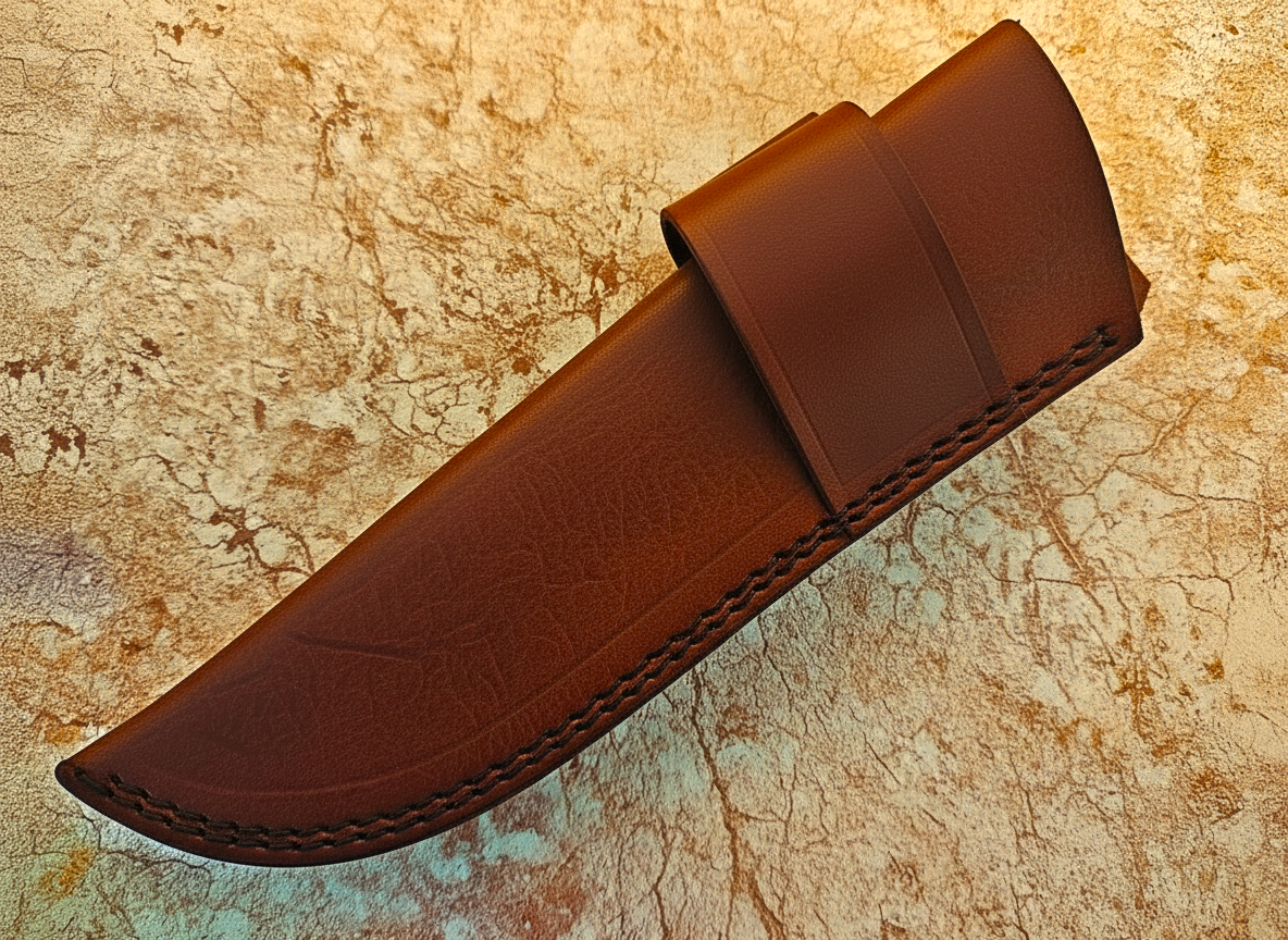 Forged Damascus Steel Fixed Blade EDC Knife with Stained Bone Handle - Viking Blade Crafts